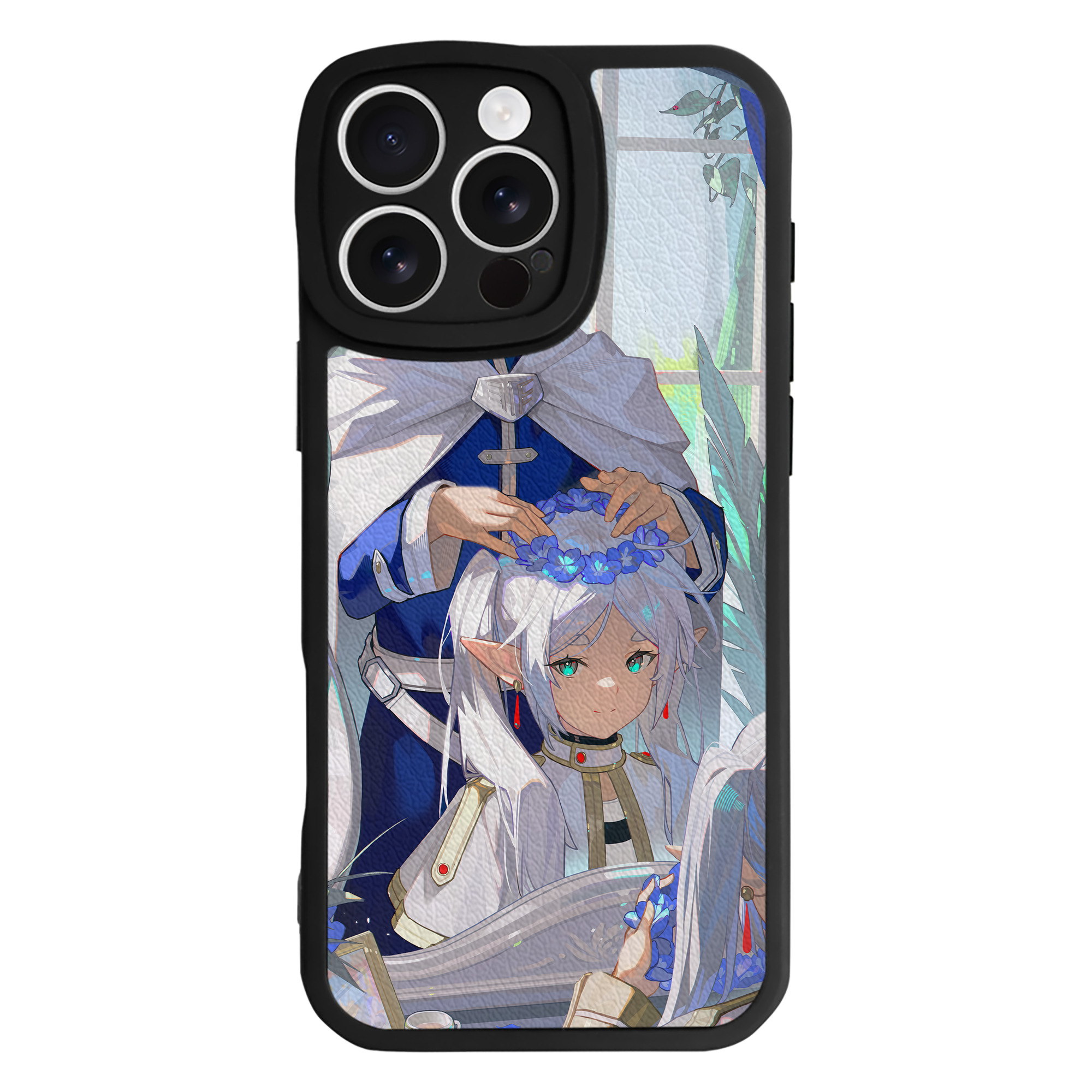 （画像用） 葬送のフリーレン Frieren 【iPhone 16シリーズ対応】シリコンスマホケース（レザー調） 材質：シリコン